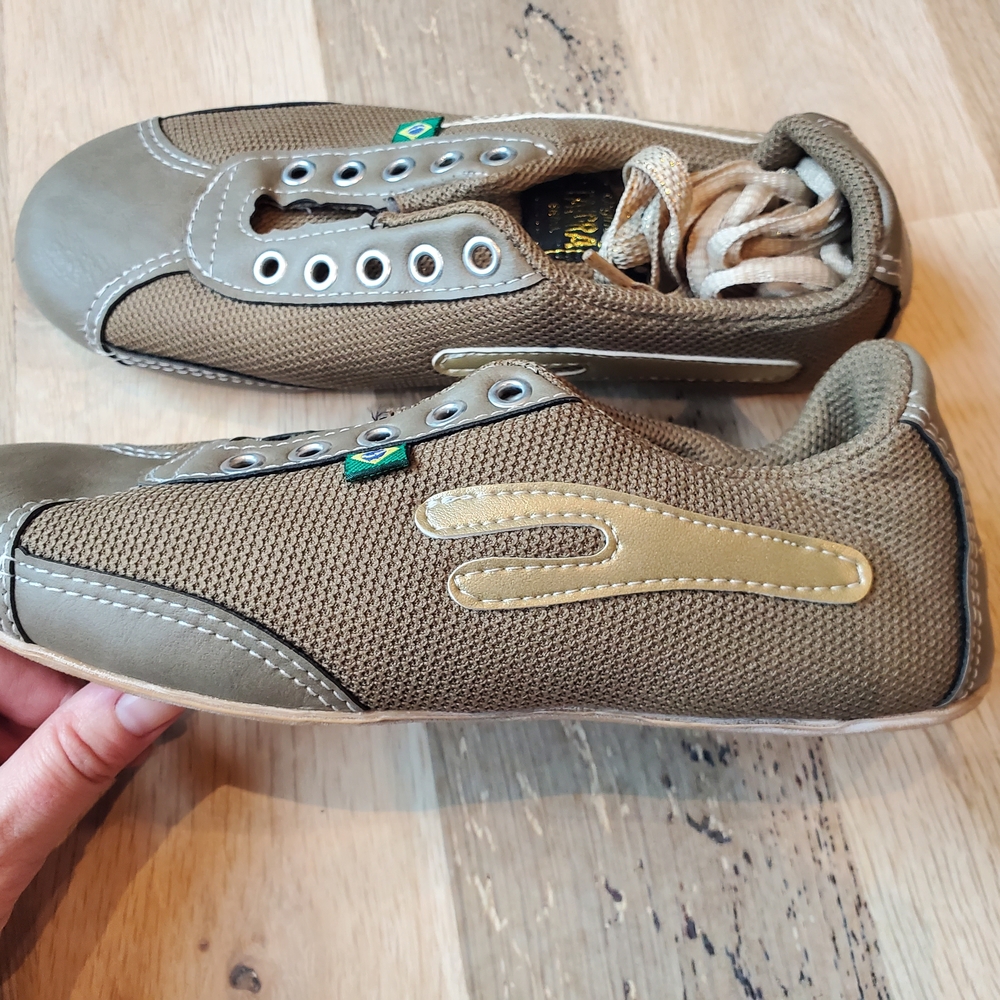 Olive and Gold Taygra Dance Shoes 38 - Womens 7/7.5